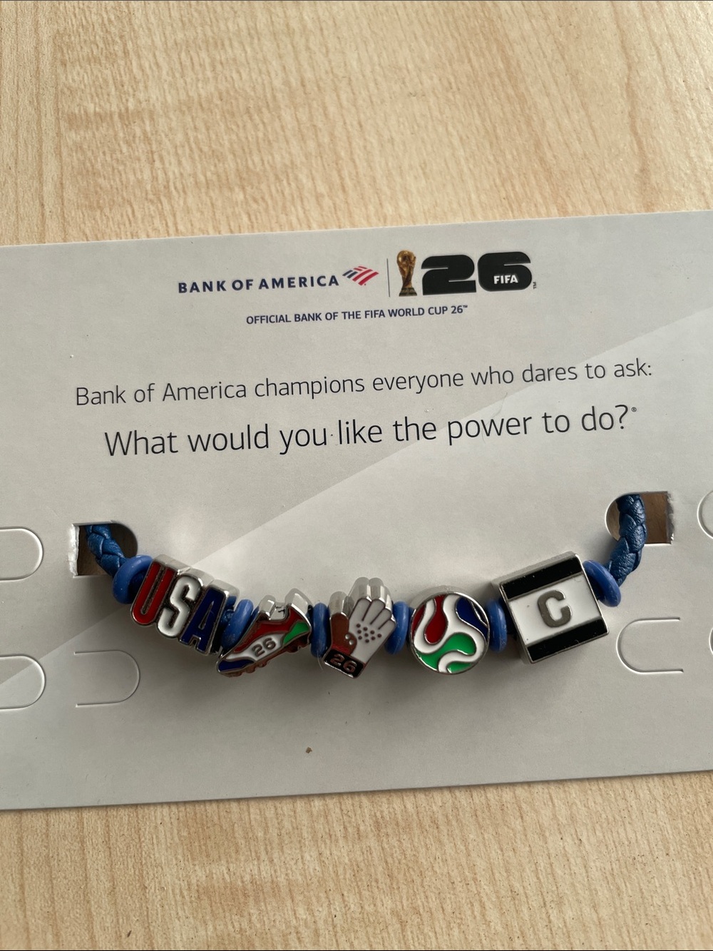 FIFA BRACELET BofA Fan Band Charm Bracelet with USA & Soccer Accents